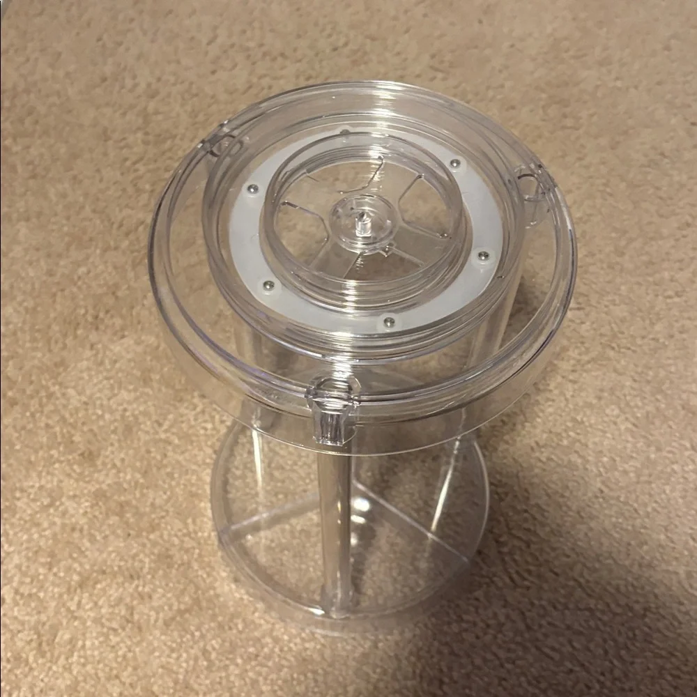 Clear Acrylic Rotating Organizer